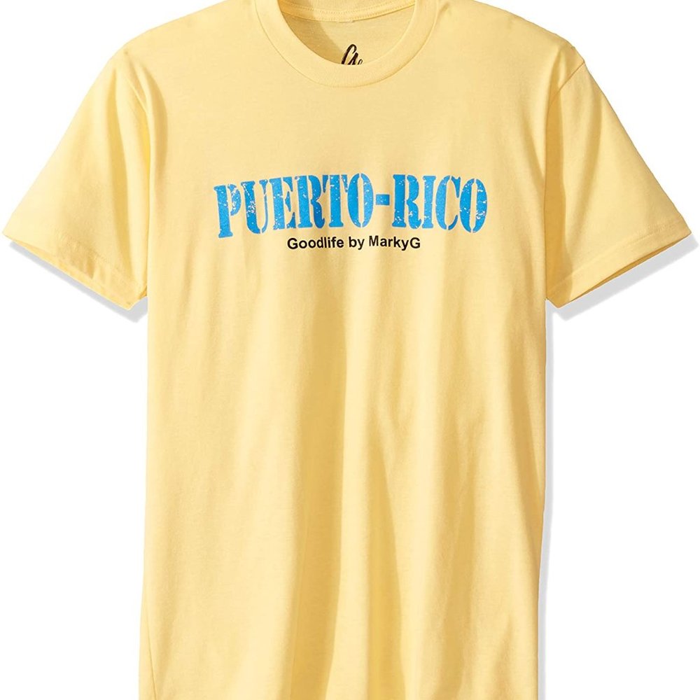 Puerto Rico Graphic Premium Fitted Suede T-Shirt
